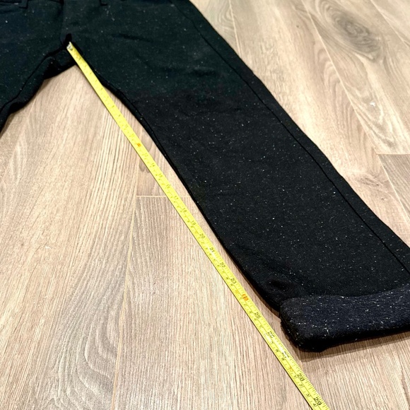 Naked and Famous raw denim in black w marled white dots, size 34 - Picture 7 of 9